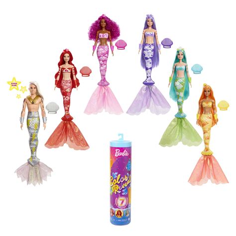 color changing mermaid doll|barbie color reveal mermaid series.